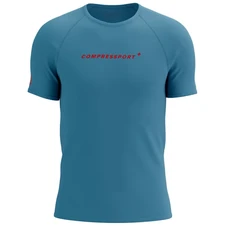 COMPRESSPORT Training Logo - Niagara Blue